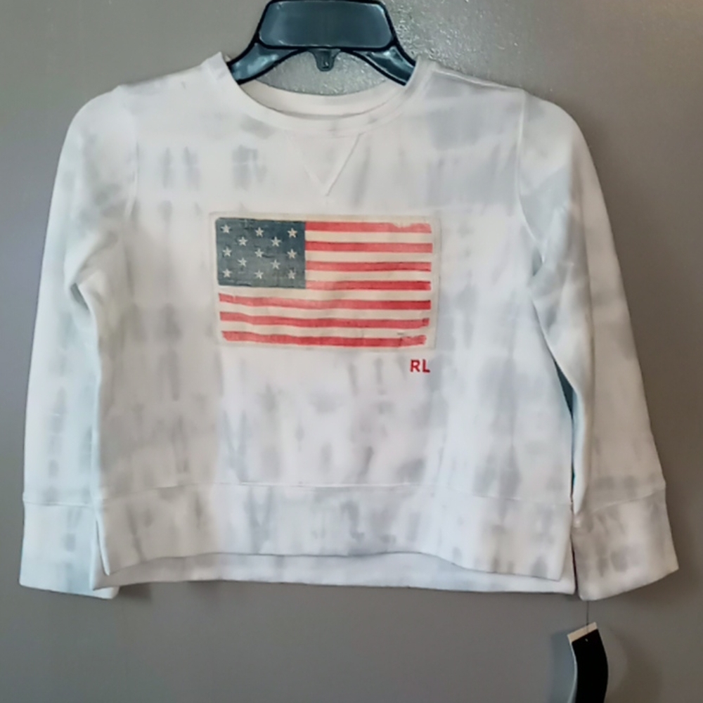 Polo Ralph Lauren Tie Dye USA Flag Sweatshirt